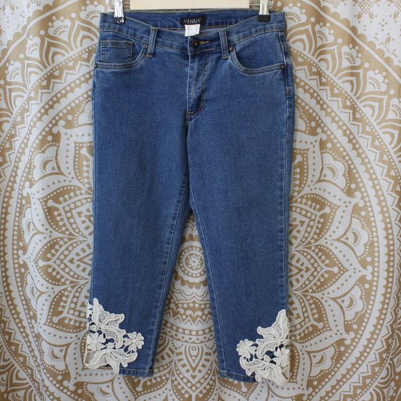 VENUS | Jeans | Venus Crochet Lace Trim 
